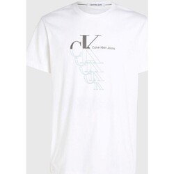 Textil Homem T-Shirt mangas curtas Calvin Klein Jeans J30J325352 Branco