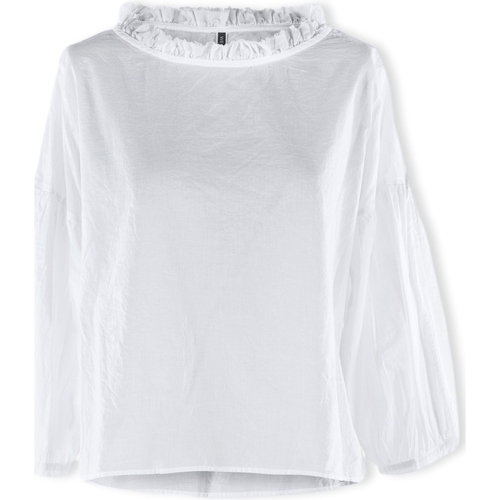 Textil Mulher Tops / Blusas Wendykei T-Shirt 221153 - White Branco