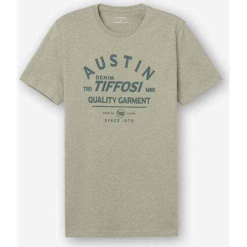 Textil Homem T-shirts e Pólos Tiffosi 10054093-801-4-3 Verde