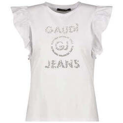 Textil Mulher T-shirts e Pólos Gaudi 411BD64032-2100-1-1 Branco