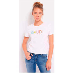 Textil Mulher T-shirts e Pólos Gaudi 411BD64047-2100-1-1 Branco