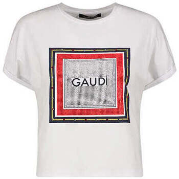Textil Mulher T-shirts e Pólos Gaudi 411BD64026-2100-1-31 Branco