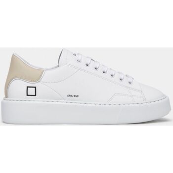 Sapatos Mulher Sapatilhas Date W997-SF-CA-HB - SFERA CALF-WHITE BEIGE Branco