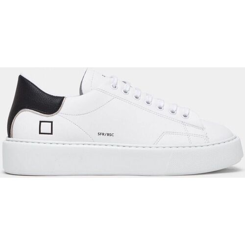 Sapatos Mulher Sapatilhas Date W997-SF-CA-WB - SFERA CALF-WHITE BLACK Branco
