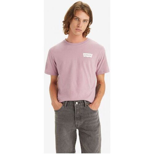 Textil Homem T-shirts e Pólos Levi's 22491 1508 - GRAPHIC TEE-DUSTY ORCHID Rosa