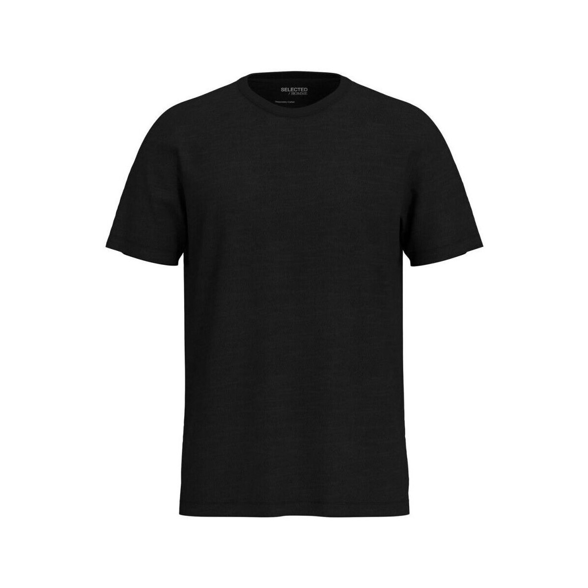 Textil Homem T-shirts e Pólos Selected 16092508 ASPEN-BLACK Preto