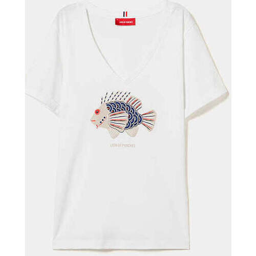 Textil Mulher T-shirts e Pólos Todo o vestuário LP004220-001-1-3 Branco