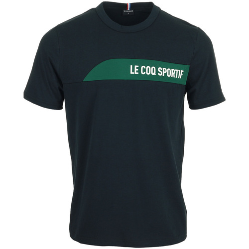 Textil Homem T-Shirt mangas curtas Le Coq Sportif Vert Decathlon Hauts & t-shirts Ss N°1 Azul