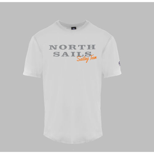 Textil Homem T-shirt avec imprimé et surpiqûres Noir délavé North Sails - 9024030 Branco