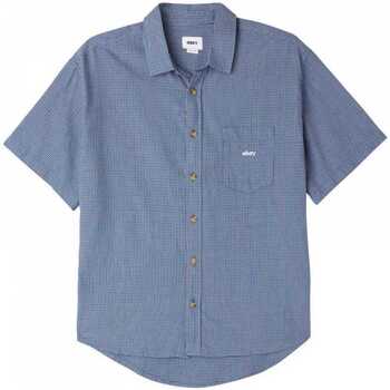 Textil Homem Camisas mangas comprida Obey Bigwig proof woven Azul