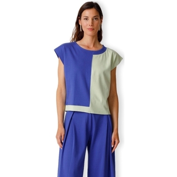 Textil Mulher Sweats Skfk T-Shirt Ekai-Gots - Royal Blue Azul