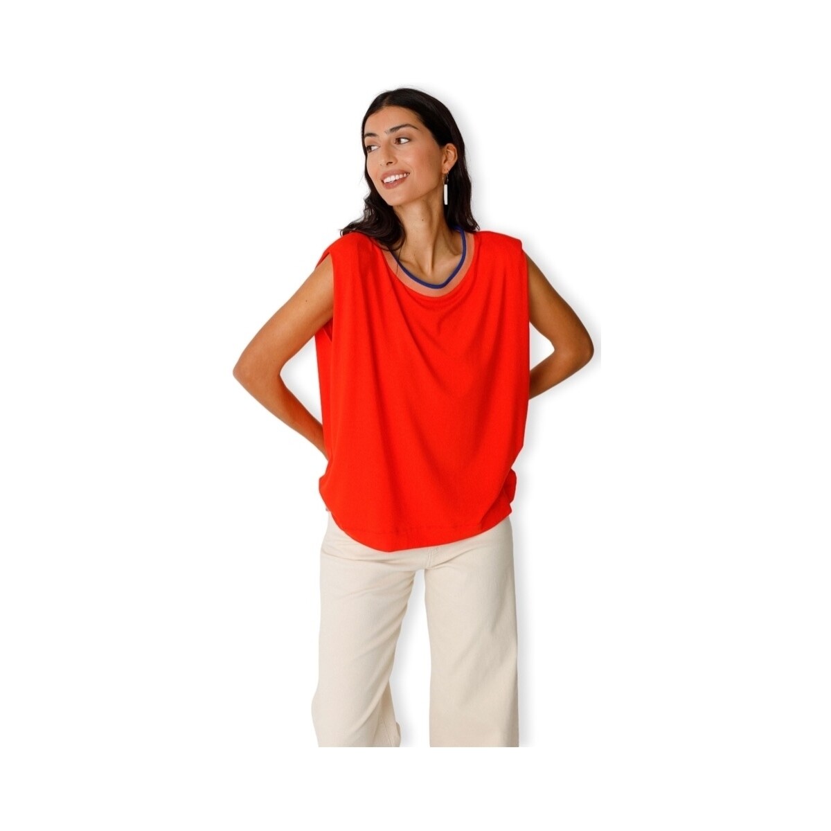 Textil Mulher Sweats Skfk T-Shirt Belia - Red Vermelho