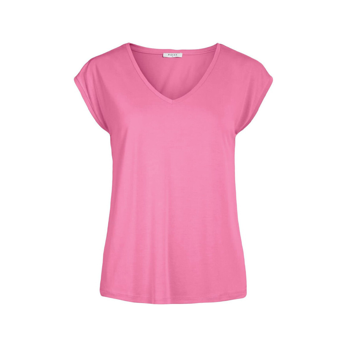 Textil Mulher T-shirts e Pólos Pieces  Rosa