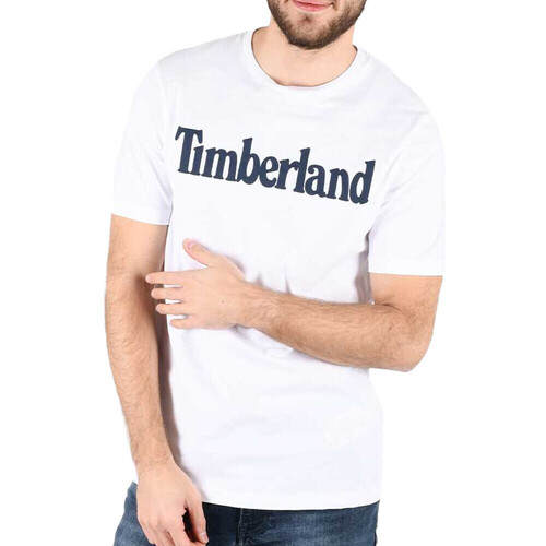 Textil Homem T-Shirt mangas curtas Timberland  Branco
