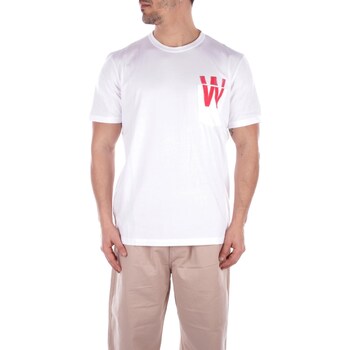 Textil Homem T-Shirt mangas curtas Woolrich CFWOTE0122MRUT2926UT2926 Branco