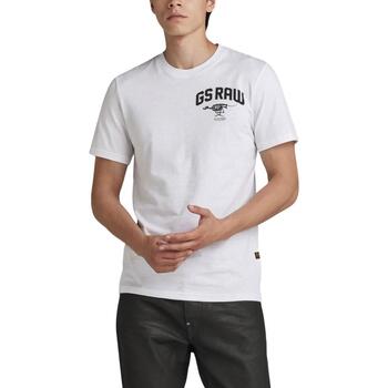 Textil T-Shirt short-sleeved mangas curtas G-Star Raw  Branco