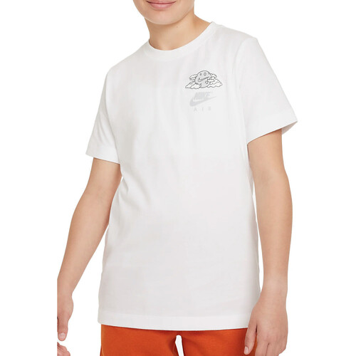 Textil Rapaz T-shirt CMP Logo amarelo cinzento Nike FN9619 Branco