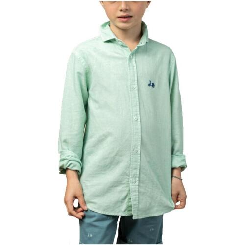 Textil Rapaz Camisas mangas comprida Scotta  Verde