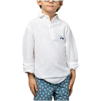 Textil Rapaz Camisas mangas comprida Scotta  Branco