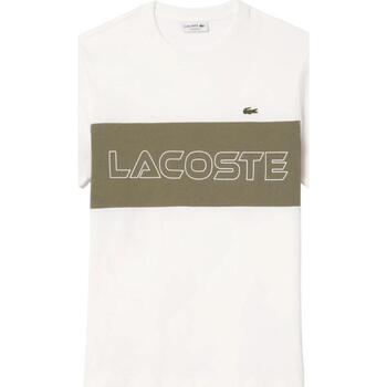 Textil Homem T-Shirt mangas curtas Lacoste dyet  Branco