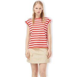 Textil Mulher Sweats Compania Fantastica COMPAÑIA FANTÁSTICA T-Shirt 42012 - White/Red Vermelho