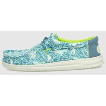Sapatos Homem Sapatilhas HEYDUDE ZAPATILLA  WALLY H20 TROPICAL VERDE Verde