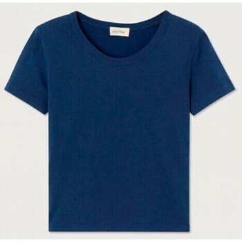 Textil Mulher T-Shirt mangas curtas American Vintage  Azul