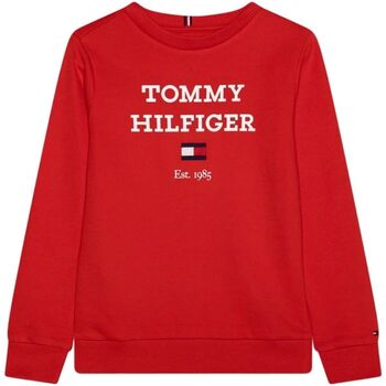 Textil Rapaz Sweats Tommy Hilfiger KB0KB08713 - LOGO SWEAT-XND FIERCE RED Vermelho
