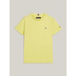 Textil Criança T-shirts e Pólos Tommy Hilfiger KB0KB08807 - LOGO TEE-ZIN YELLOW TULIP Amarelo