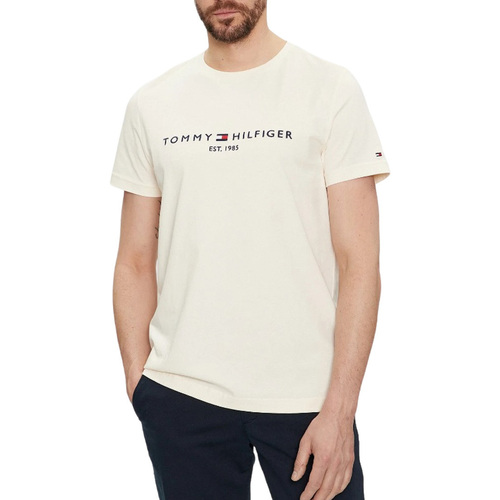 Textil Homem T-shirts e Pólos Tommy Hilfiger MW0MW11797 Bege