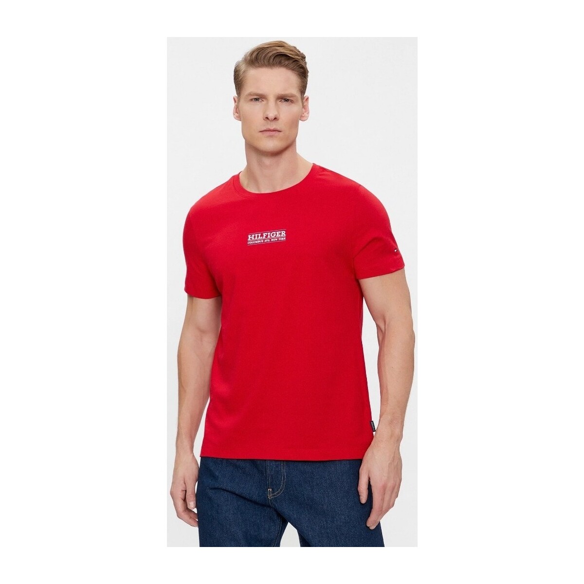 Textil Homem T-shirts e Pólos Tommy Hilfiger MW0MW34387 Vermelho