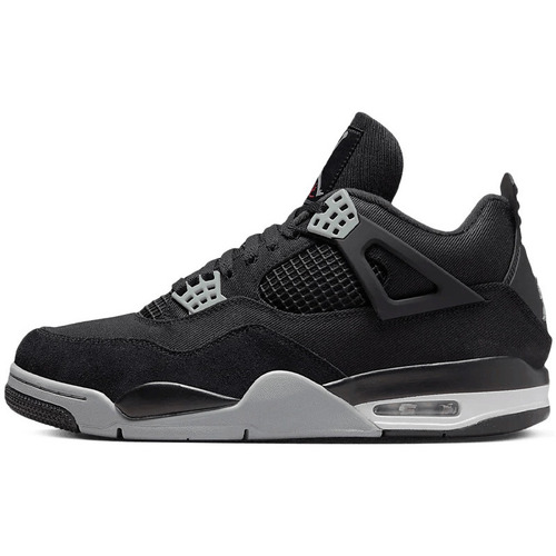 Sapatos Sapatos de caminhada Air Jordan 4 Retro SE Black Canvas Preto