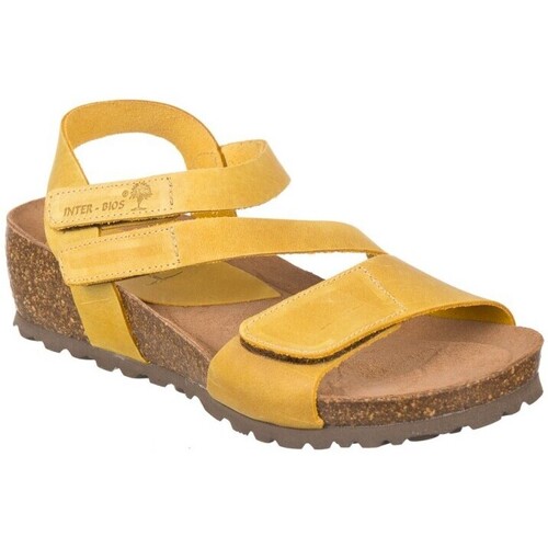 Sapatos Mulher Sandálias Interbios 5378 Amarelo