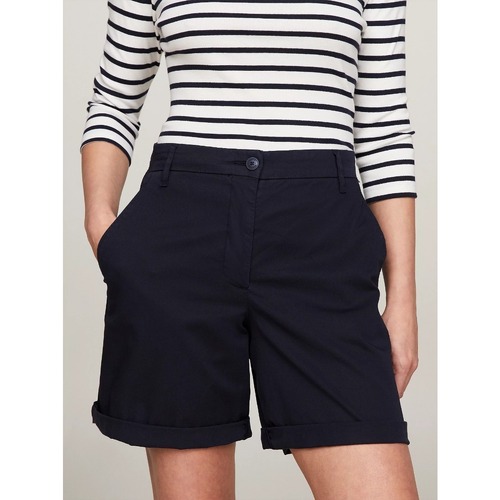Textil Mulher Shorts / Bermudas Tommy Hilfiger WW0WW42457 Azul