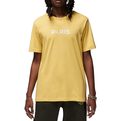 Textil Homem T-Shirt mangas curtas BQ4-1 Nike FN5332 Amarelo
