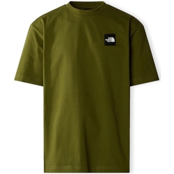 Textil Homem T-shirts e Pólos Boys Short Sleeve Fitted Shirt T-Shirt NSE Patch - Forest Olive Verde