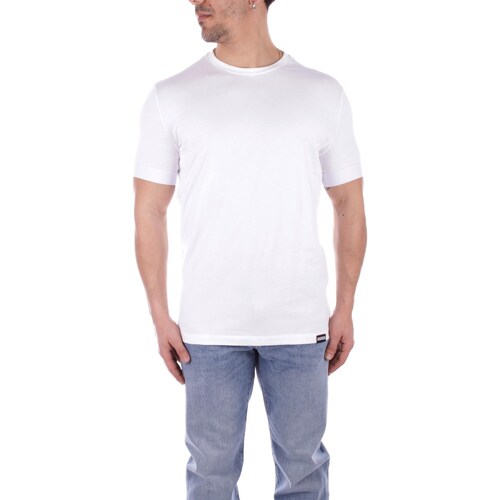 Textil Homem T-Shirt mangas curtas Dsquared D9M3U4810 Branco