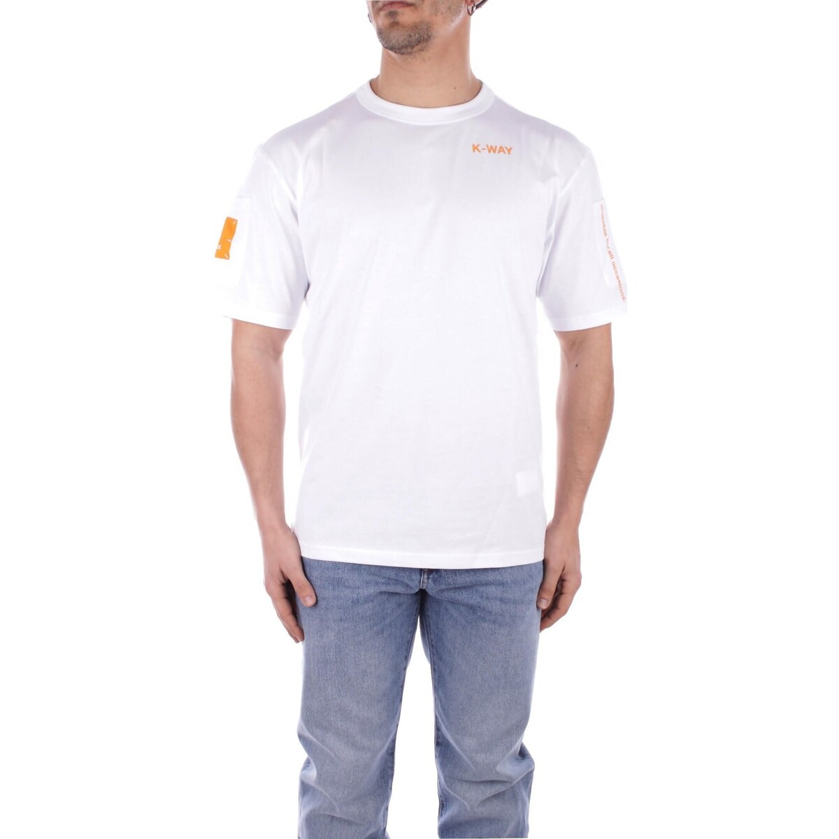 Textil Homem T-Shirt mangas curtas K-Way K5127JW Branco