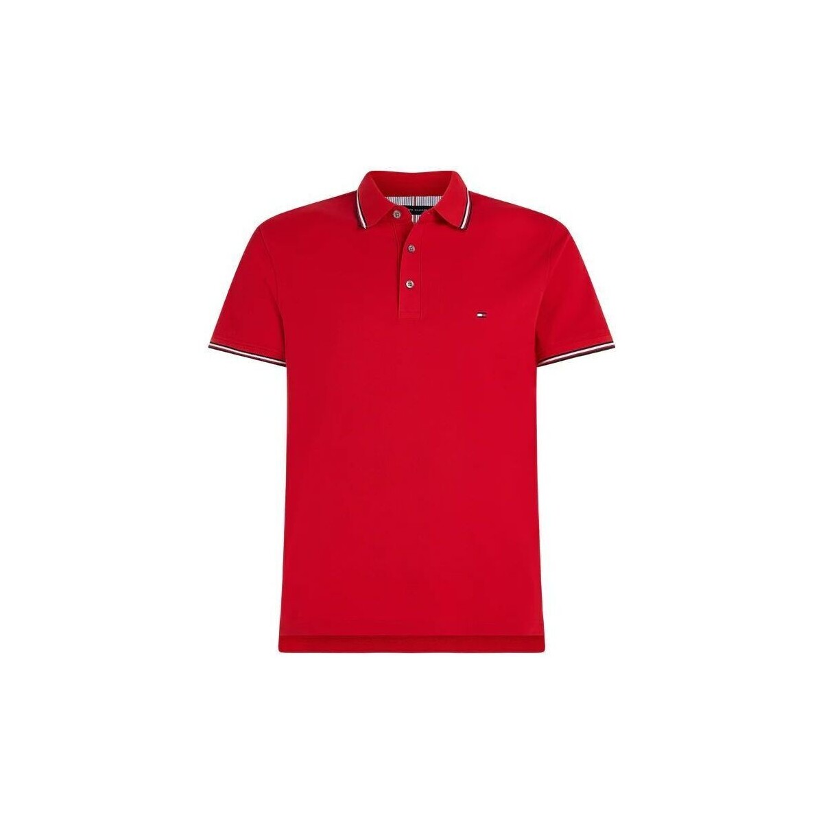 Textil Homem T-shirts e Pólos Tommy Hilfiger MW0MW30750 - 1985 RWB POLO-XJV ROYAL BERRY Vermelho