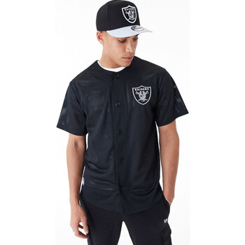 Textil Homem T-shirts e Pólos New-Era Nfl baseball jersey lasrai Preto