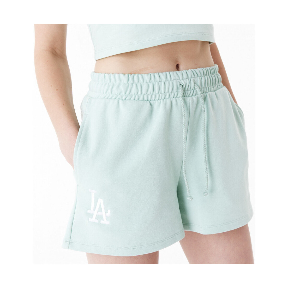 Textil Mulher Shorts / Bermudas New-Era Mlb le shorts losdod Verde