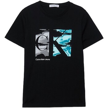 Textil Rapaz T-shirt mangas compridas Calvin women Klein Jeans IB0IB02026 Preto