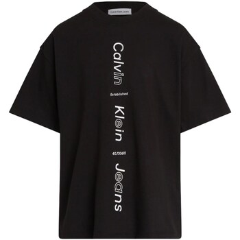 Textil Rapaz T-shirt mangas compridas TEEN logo-print pleated-panel dress Bianco IB0IB02036 Preto