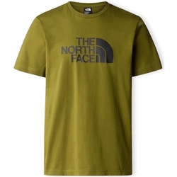 Textil Homem T-shirts e Pólos Boys Short Sleeve Fitted Shirt T-Shirt Easy - Forest Olive Verde