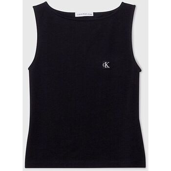 Textil Rapariga MSGM check print shirt dress Calvin Klein JEANS Nata IG0IG02488 TANK TOP-BEH BLACK Preto