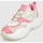 Sapatos Mulher Sapatilhas EAX SNEAKER  XDX120 BEIG/ROSA 