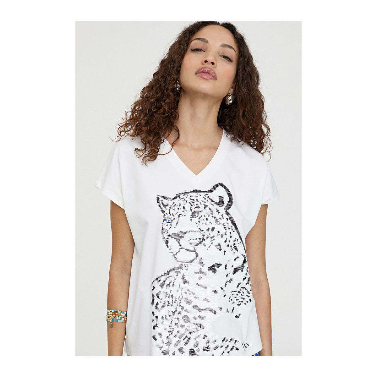 Textil Mulher T-shirts e Pólos Lola Casademunt LS2415027-00B-1-31 Branco
