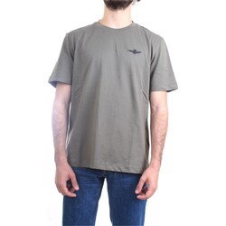 Textil Homem T-Shirt mangas curtas Aeronautica Militare 241TS2065J592 Verde