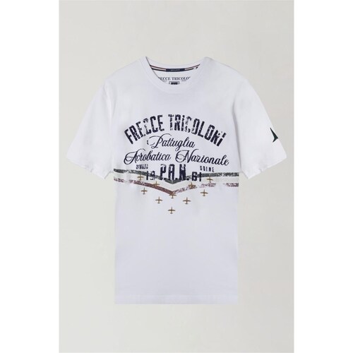 Textil Homem T-Shirt mangas curtas Aeronautica Militare 241TS2216J641 Branco
