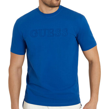 Textil Homem T-Shirt mangas curtas Guess  Azul